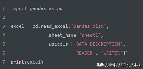 使用Python Pandas模块操作Excel数据