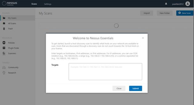 CentOS7下部署漏洞扫描与分析软件Nessus