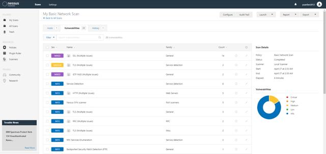 CentOS7下部署漏洞扫描与分析软件Nessus