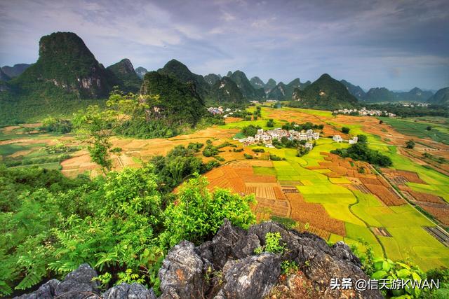 自驾游崇左大新，小众路线上的边陲县城，显山不露水的田园风光