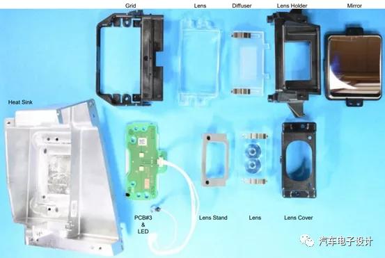 汽车抬头显示HUD的拆解