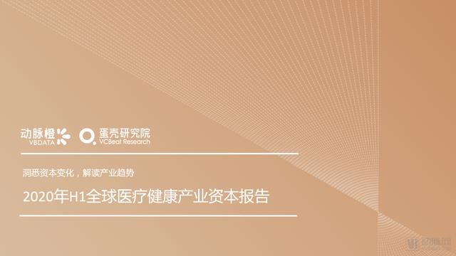 2020年H1全球医疗健康产业资本报告