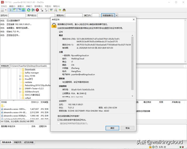 CentOS7下vsftpd over SSL/TLS加密传输配置实践