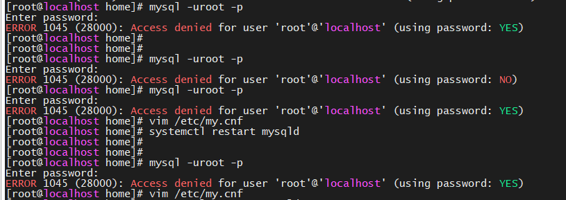 Mysql 5.7 找回root账号密码方法与过程展示