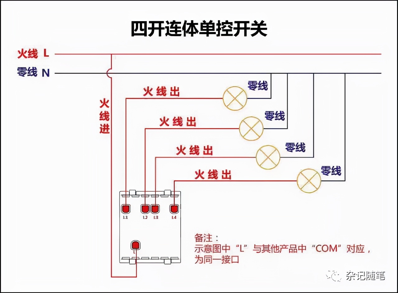 电工必备｜家庭电路控制系统大全，开关控制电路大全，值得收藏